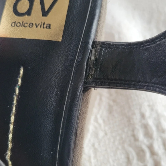 Dolce Vita Strapped Slip On Suede High Platform Sandal - Picture 9 of 9